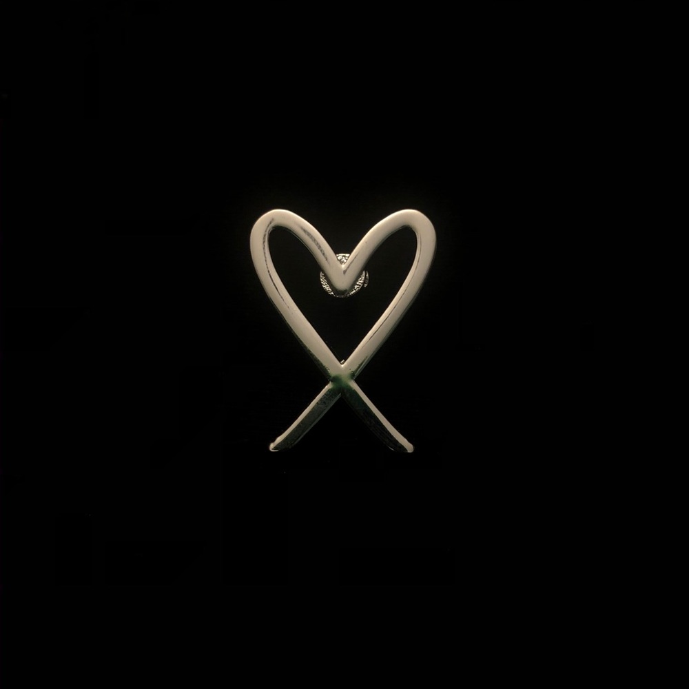 Ten Stacks Chrome Heart Enamel Lapel Pin